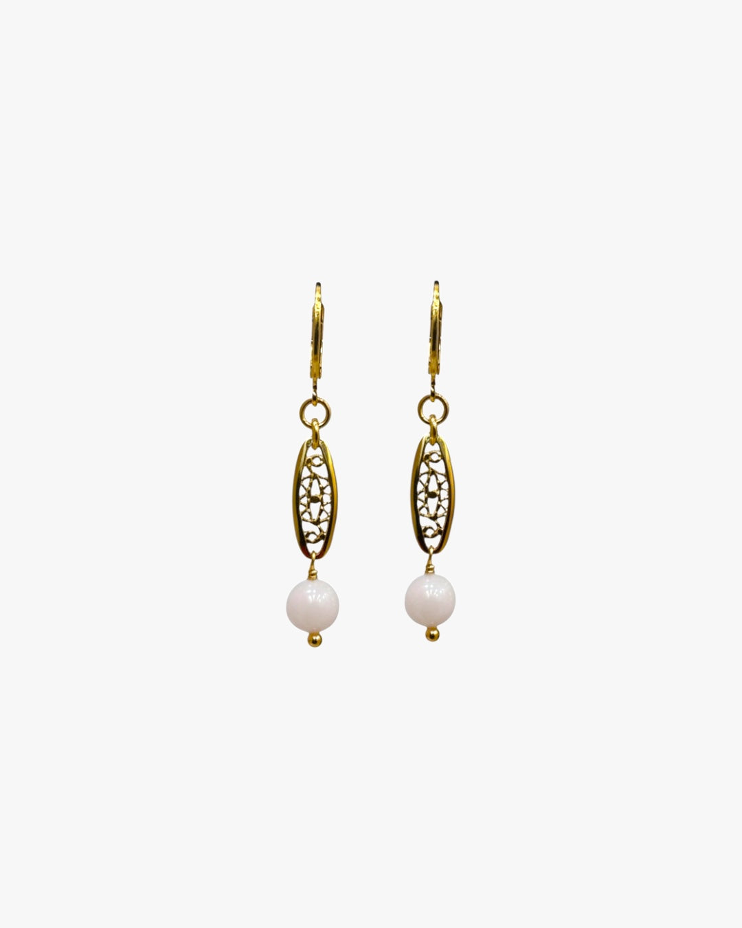 BOUCLES DENTELLE PERLE