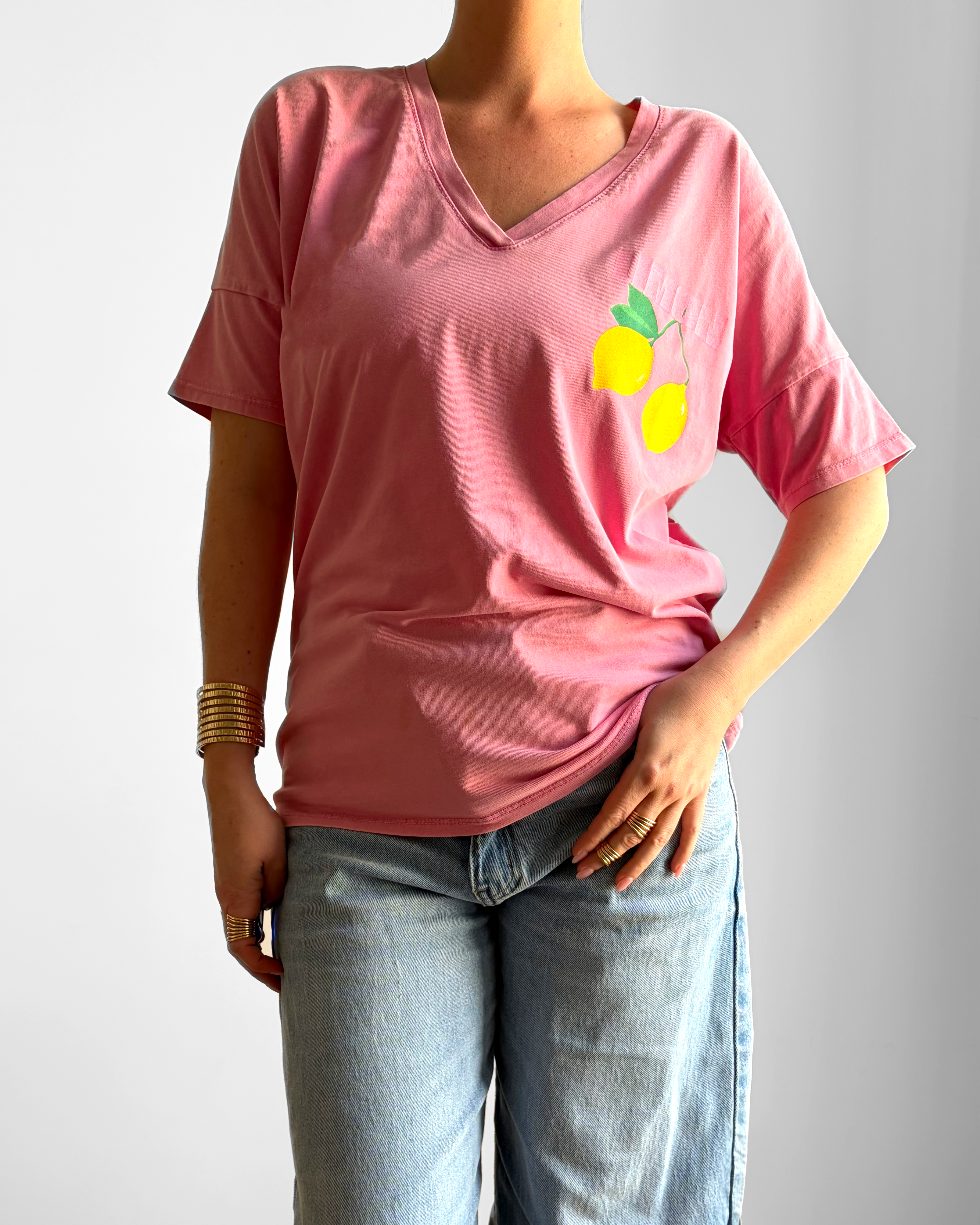 TEE SHIRT CITRON COL V