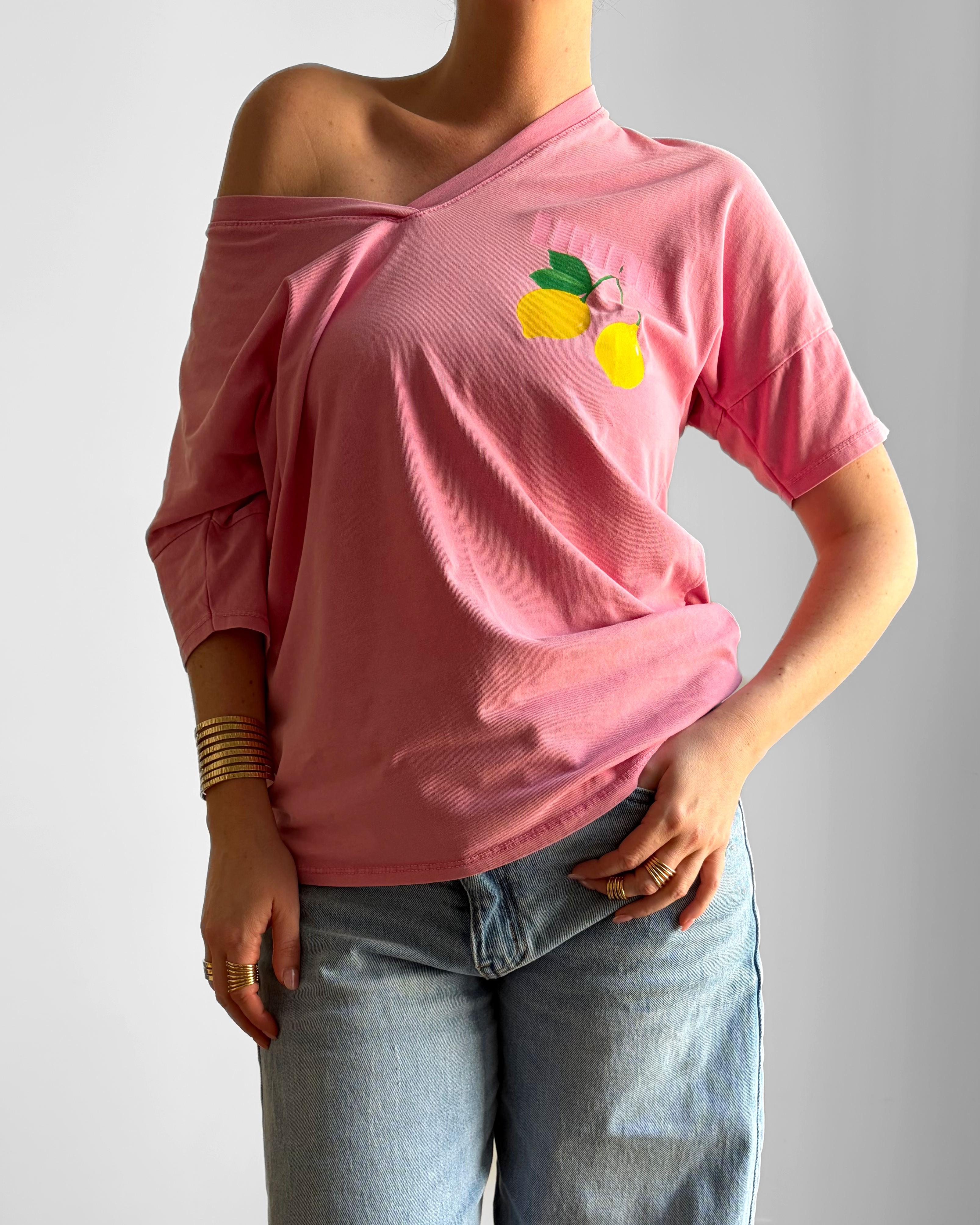 TEE SHIRT CITRON COL V