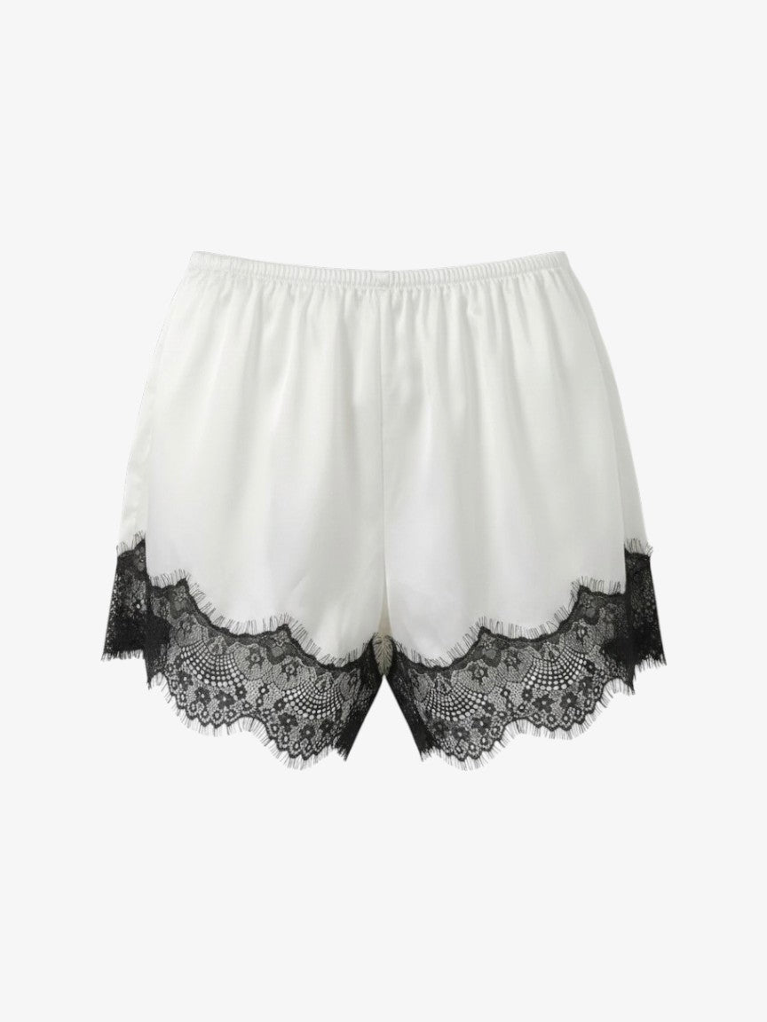 SHORT SATIN DENTELLE