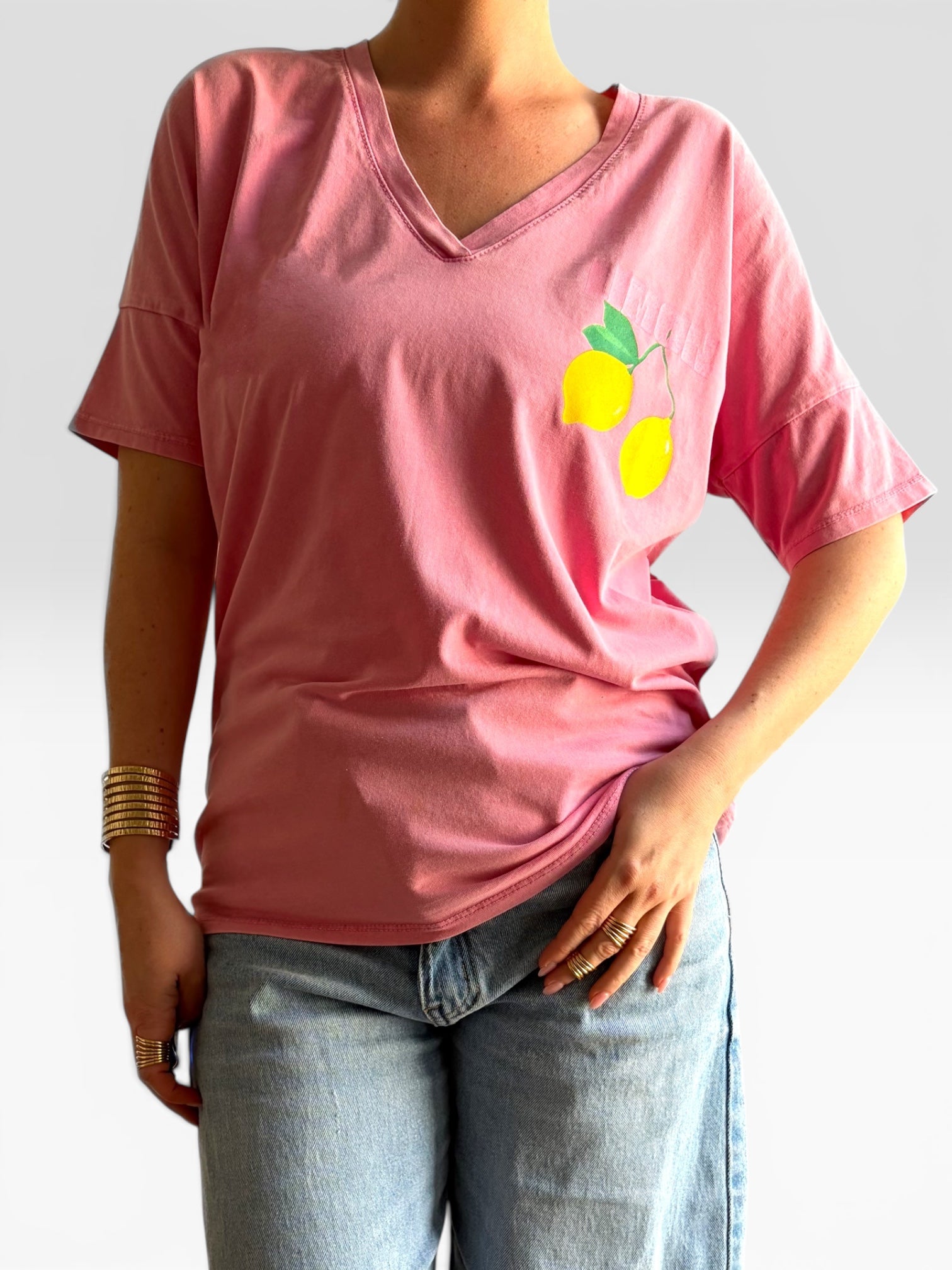 TEE SHIRT CITRON COL V