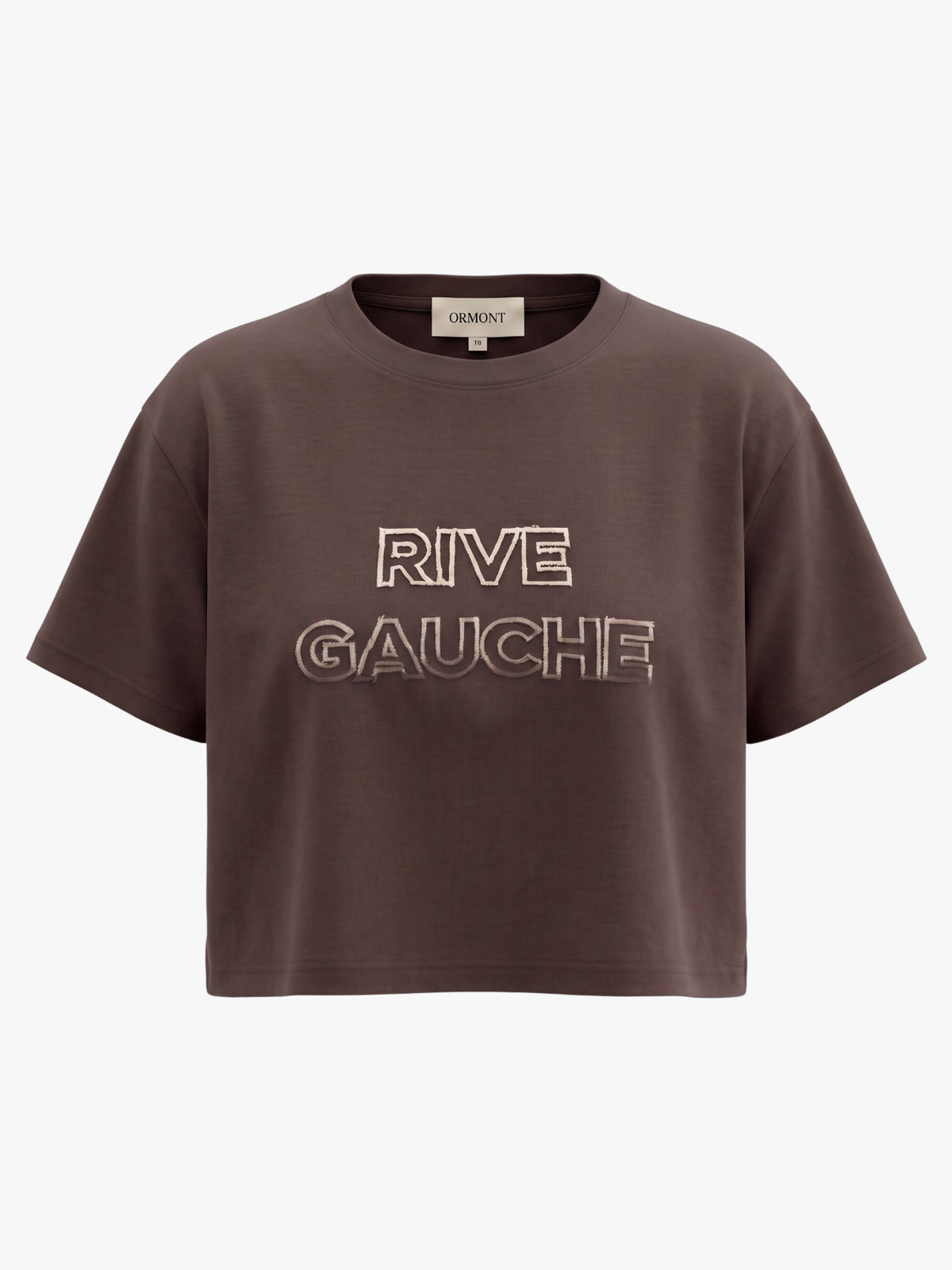 RIVE GAUCHE CROPPED TEE SHIRT