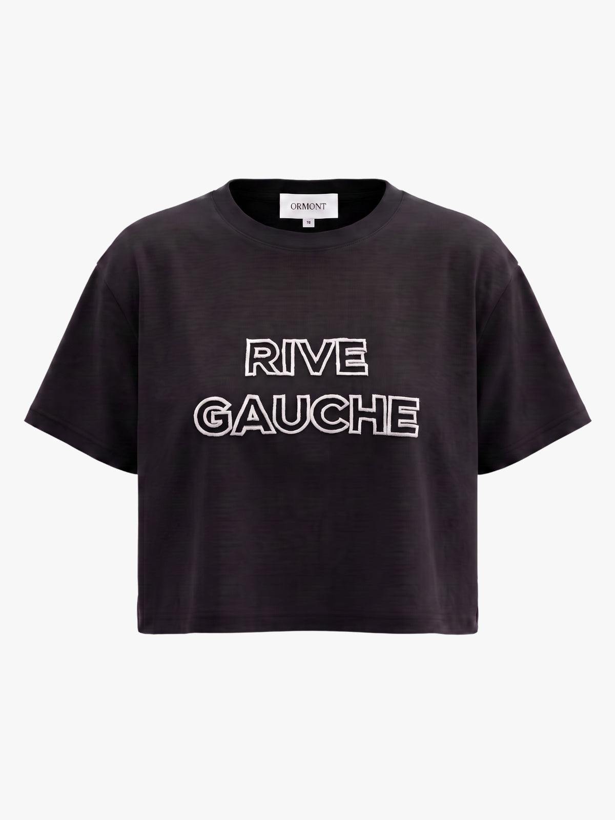 RIVE GAUCHE CROPPED TEE SHIRT