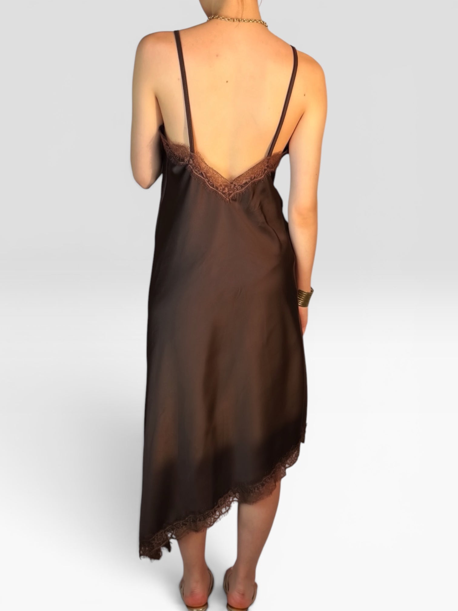 SATIN LACE DRESS