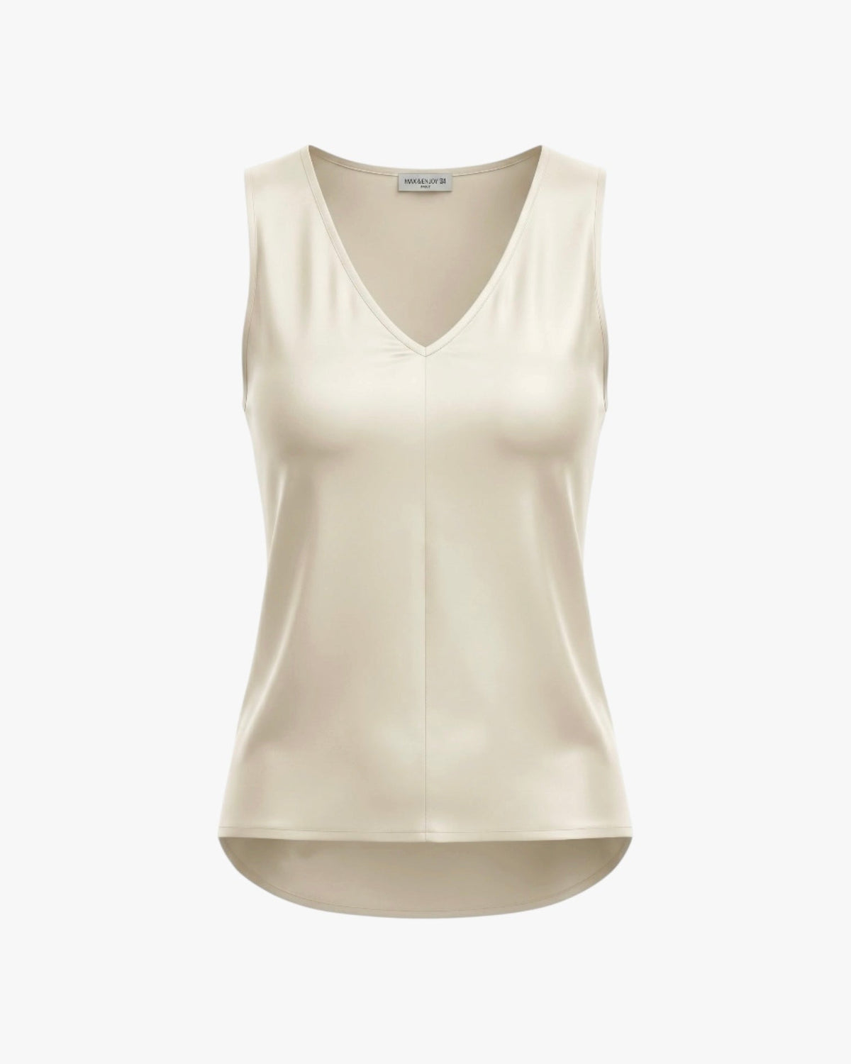 V SATIN TOP