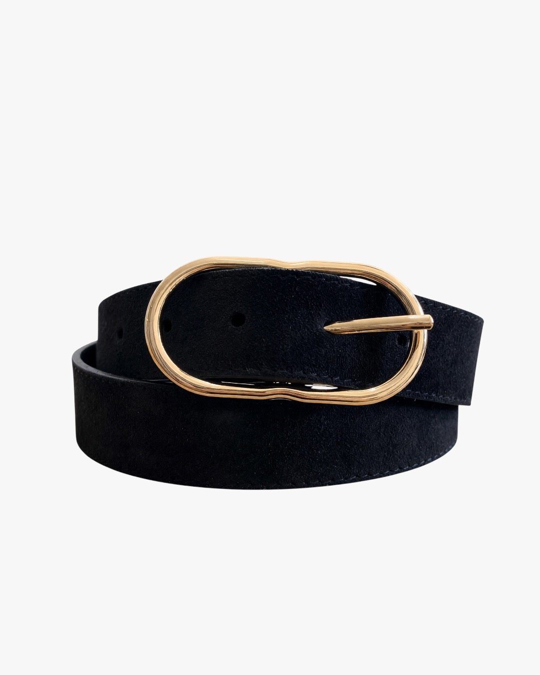 CEINTURE BOUCLE OVALE DORE