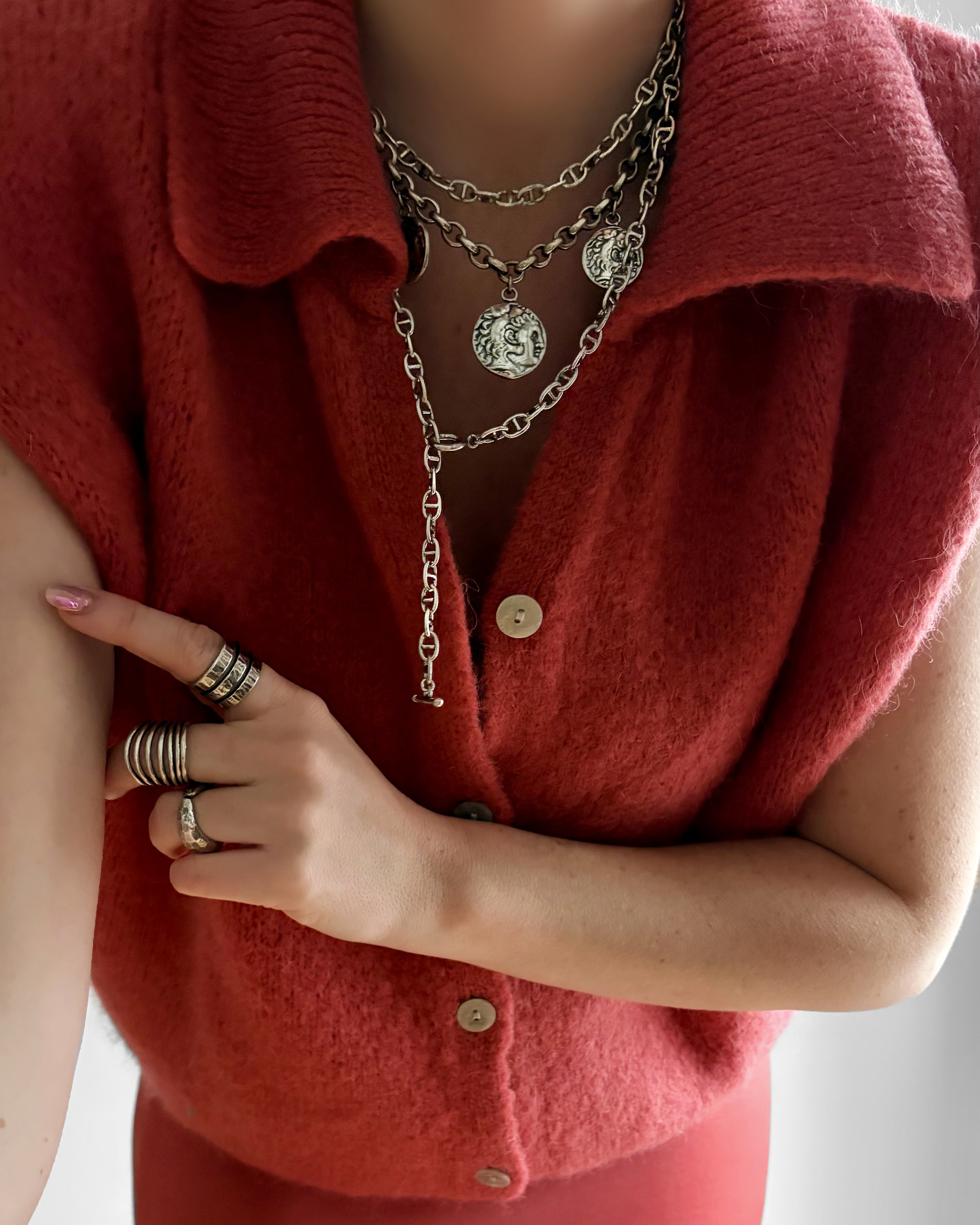 COLLIER 5 MÉDAILLES