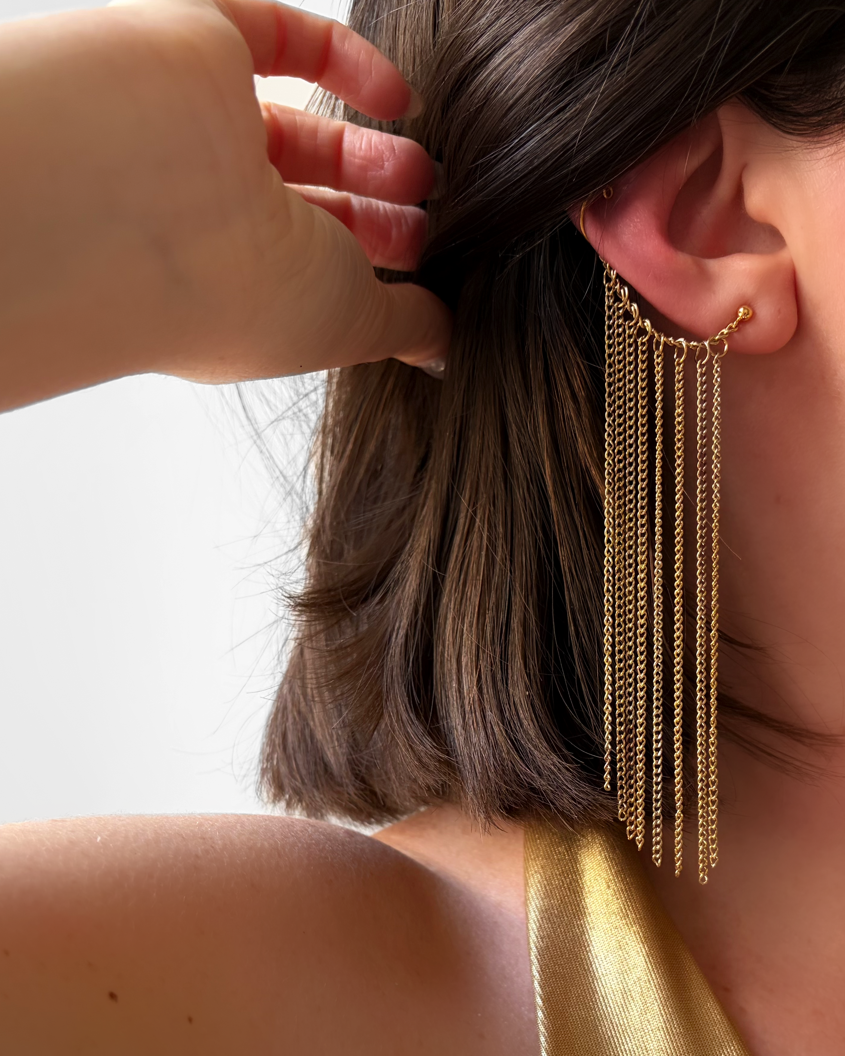 EAR CUFF FRANGE LONGUE