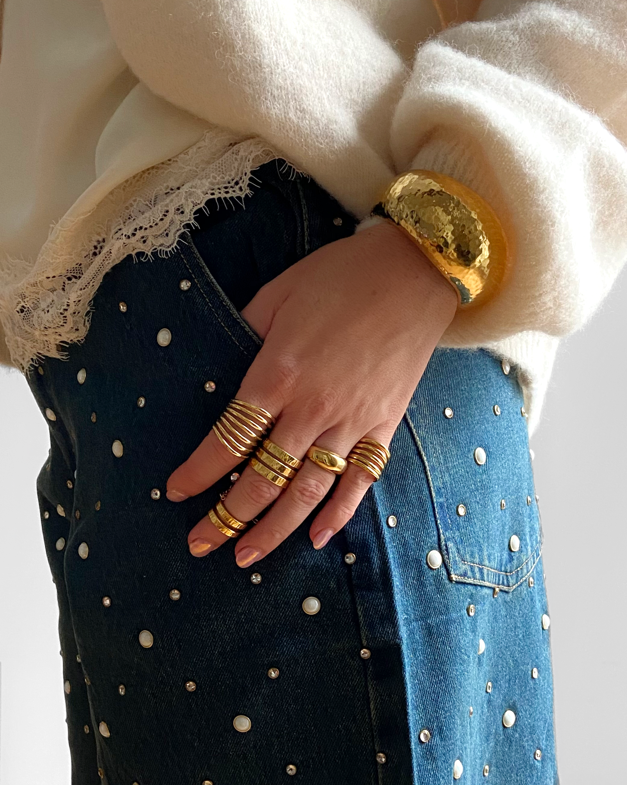 BAGUE 7 HOOPS