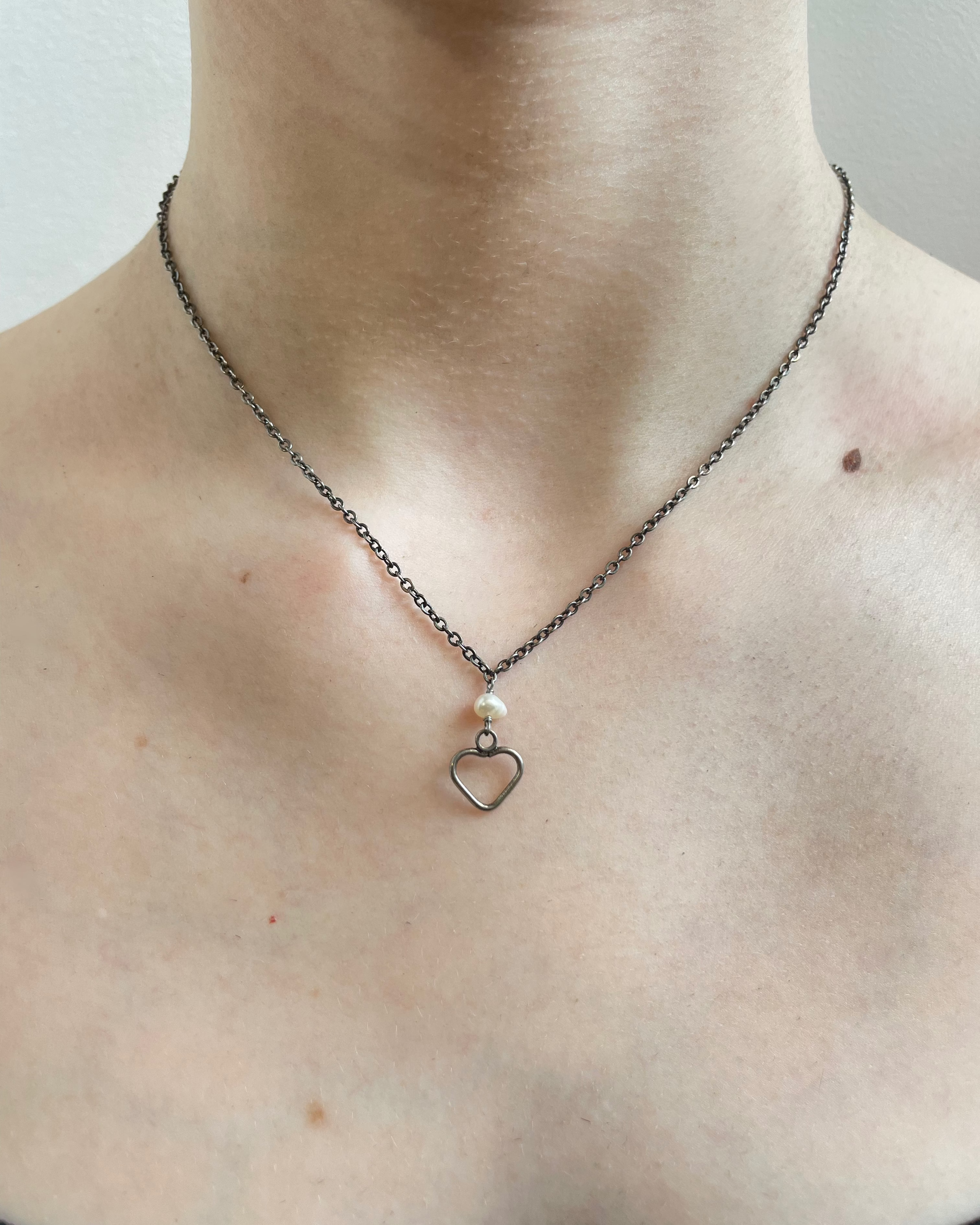 COLLIER PERLE COEUR