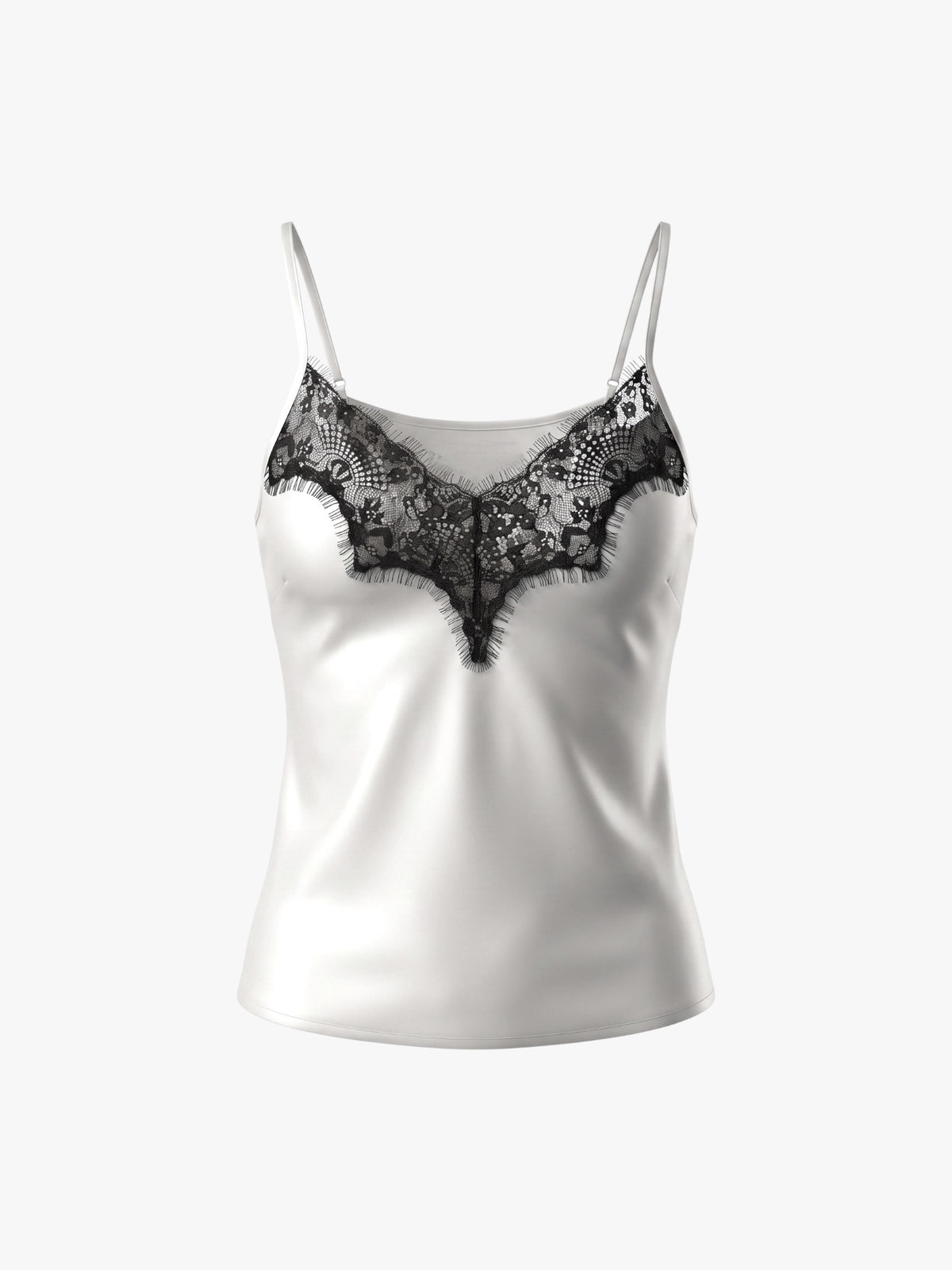 TOP SATIN DENTELLE