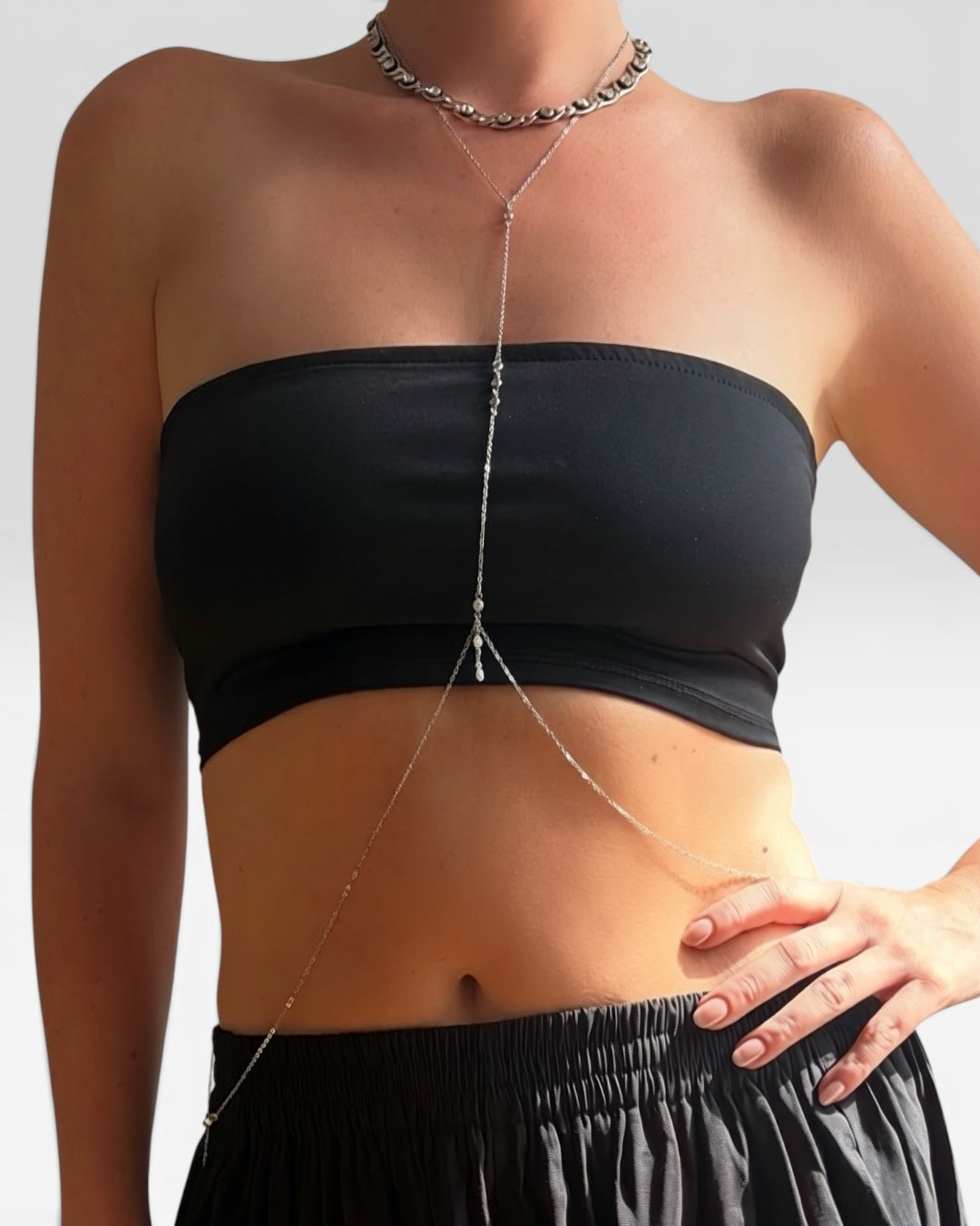 CRYSTAL BODY CHAIN