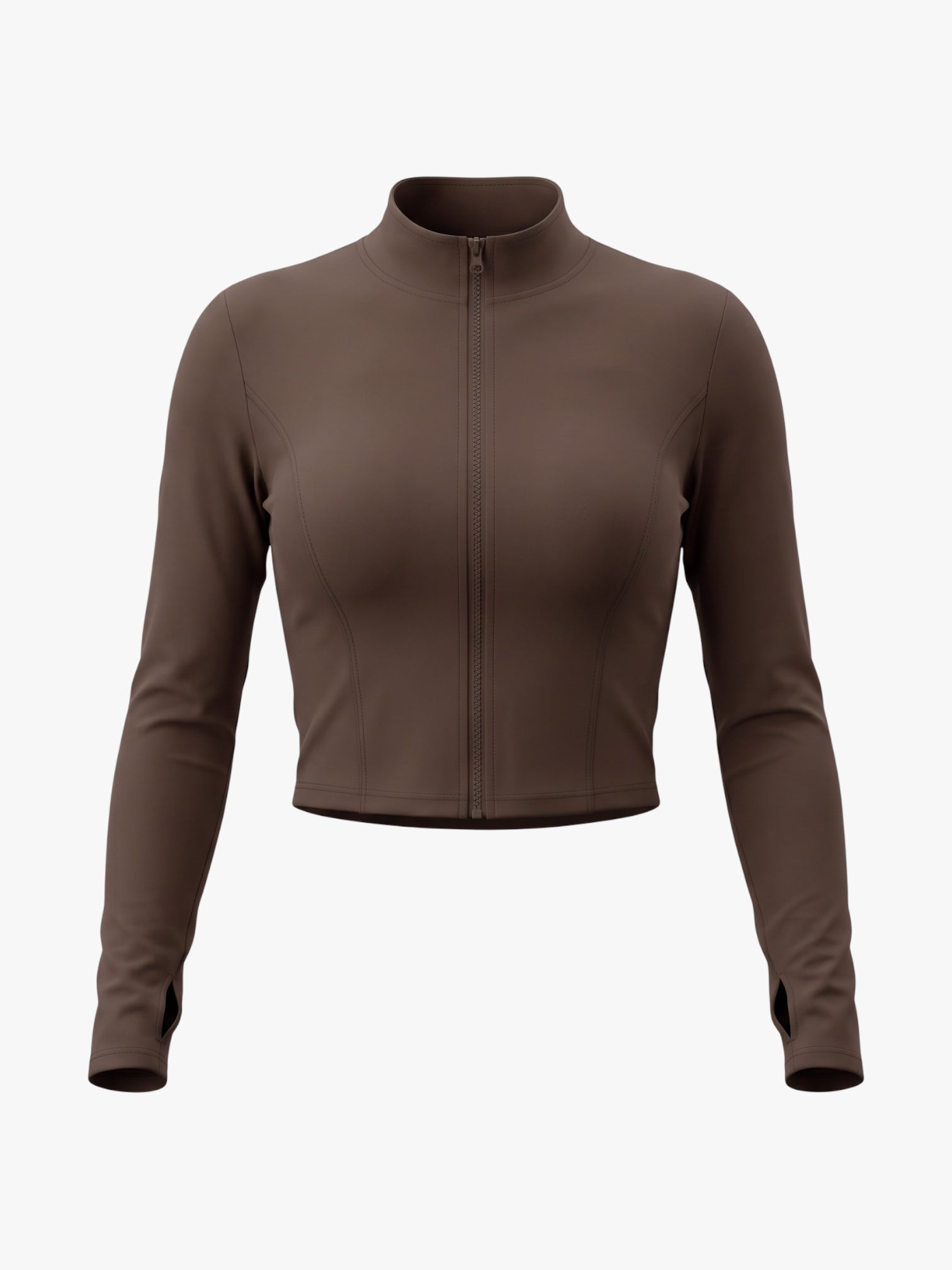 VESTE COURTE YOGI MARRON