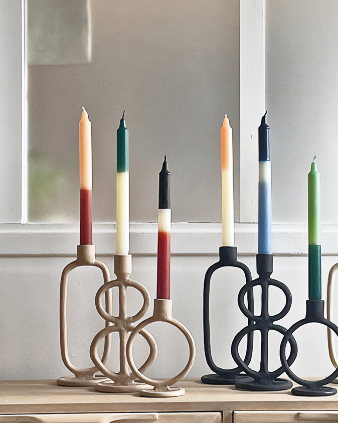 UNIQUE METAL CANDLE HOLDER NUDE