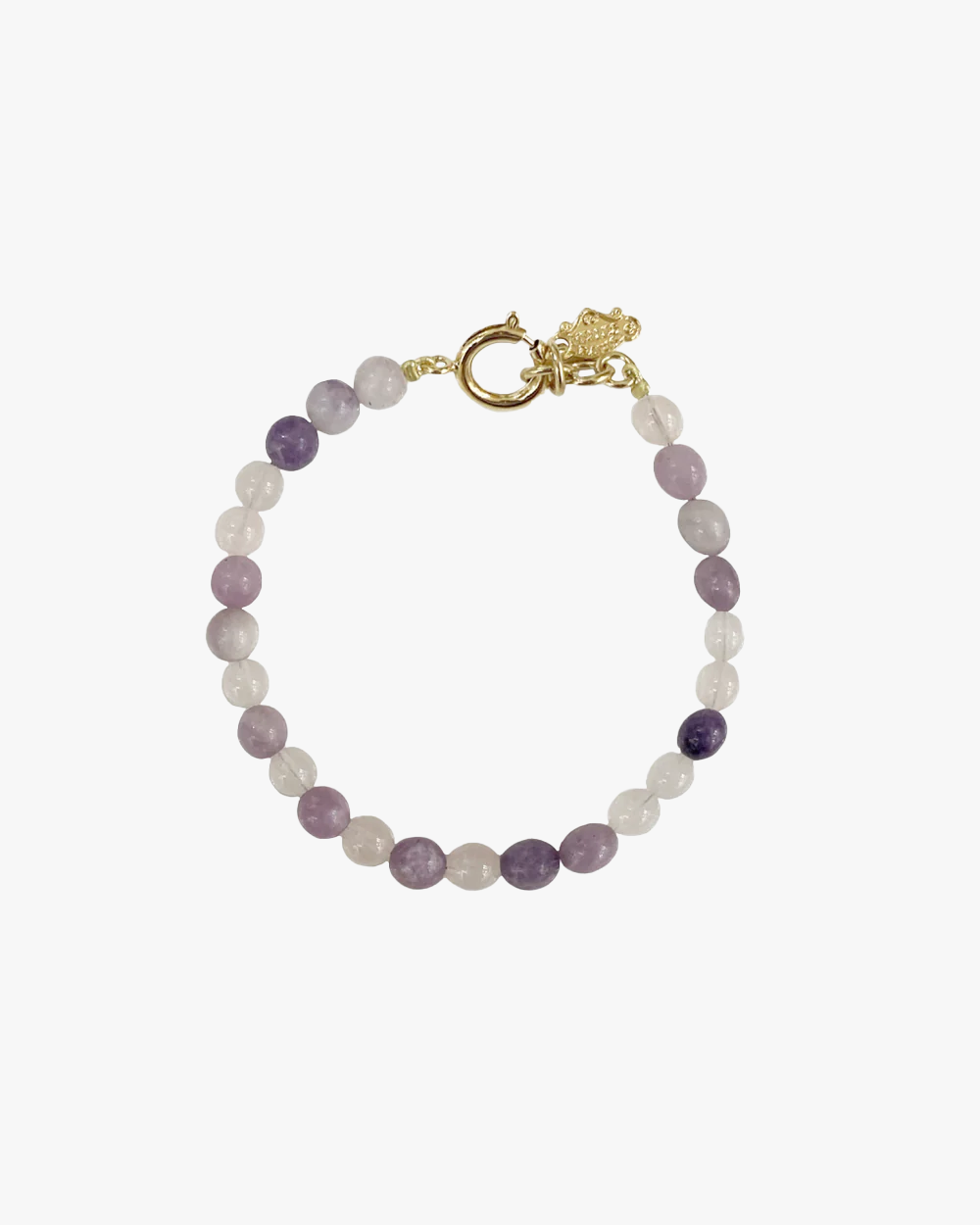 BRACELET AMETHYSTE ET QUARTZ ROSE