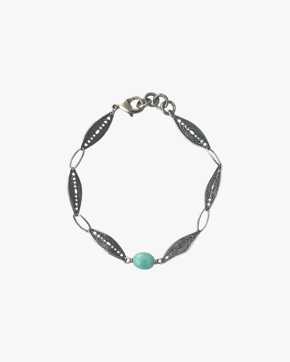 BRACELET FEUILLE AMAZONITE