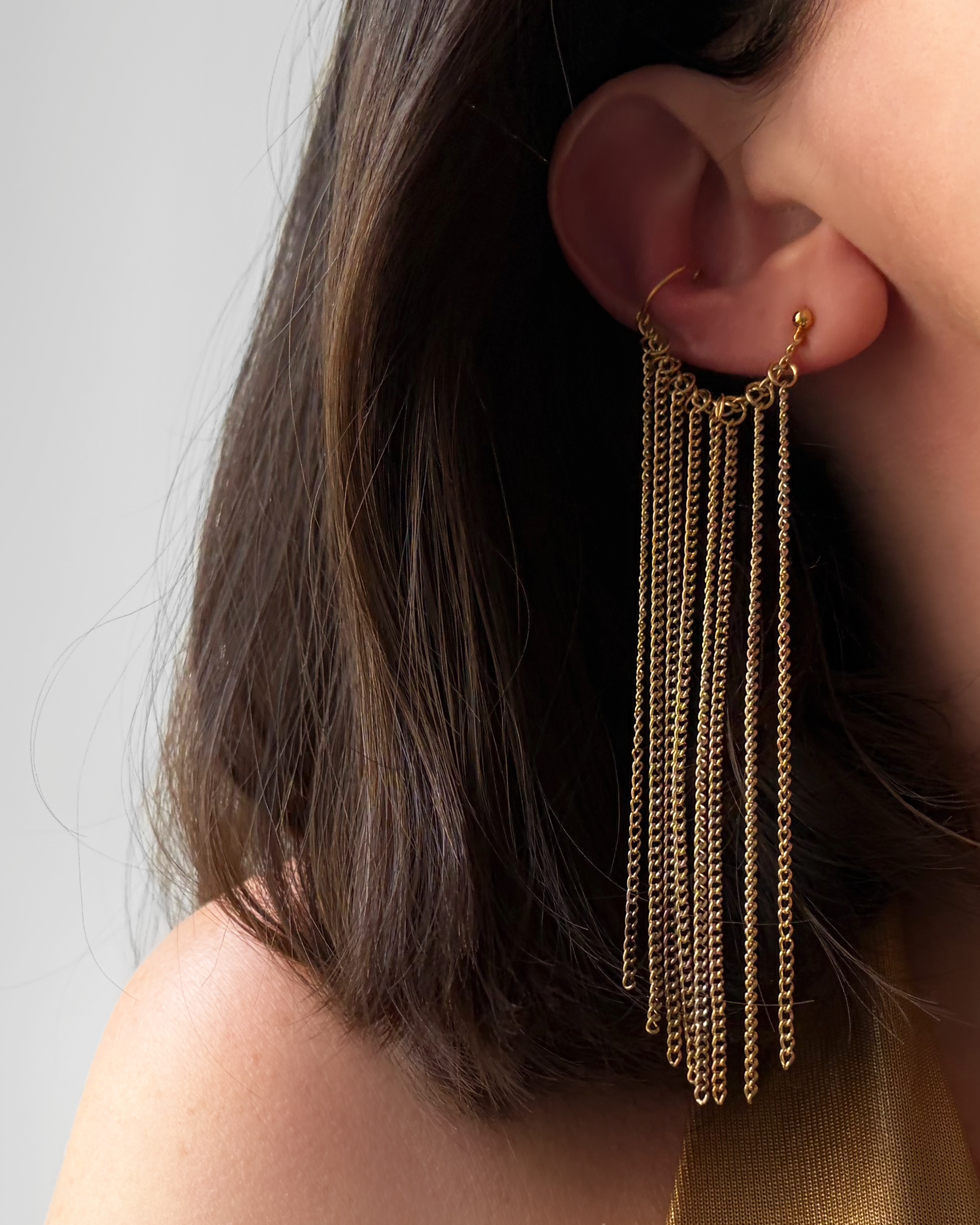 EAR CUFF FRANGE LONGUE